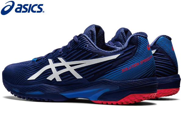 ASICS ソリューションスピードFF2オーシー SOLUTION SPEED FF2 OC アシックス 1041A188-401 2022AW  DIVE BLUE×WHITE テニスシューズ オムニクレー