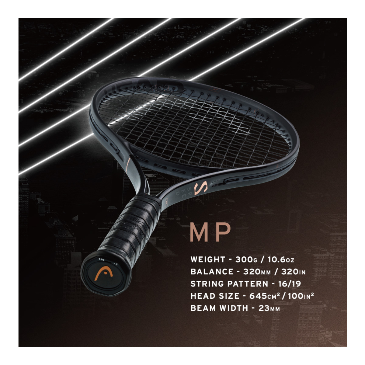 HEAD　スピードMPブラック　2023　ヘッド　SPEED MP BLACK　236213　300g　国内正規品　硬式テニス　ラケット　限定